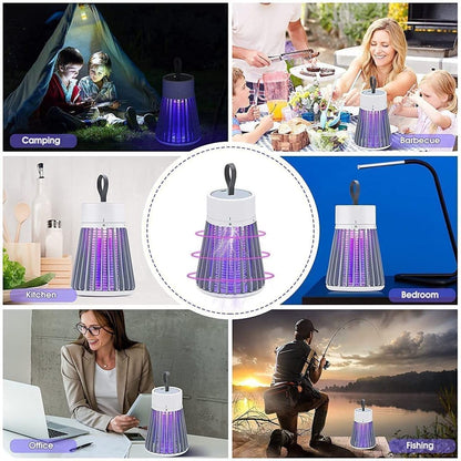 USB Powered Bug Zapper, Portable UV LED Mosquito Killer Lamp for Indoor Use, Camping, Kitchen, Bedroom, & Office (Pack of 1)