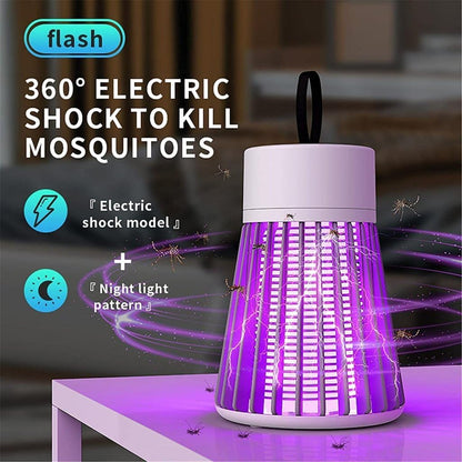 USB Powered Bug Zapper, Portable UV LED Mosquito Killer Lamp for Indoor Use, Camping, Kitchen, Bedroom, & Office (Pack of 1)